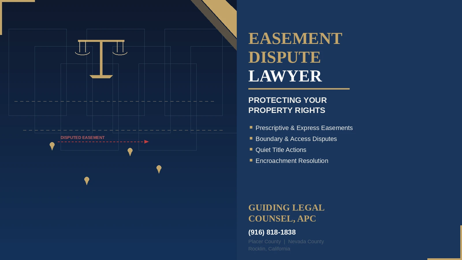 Easement Dispute Lawyer Near Nevada County, California